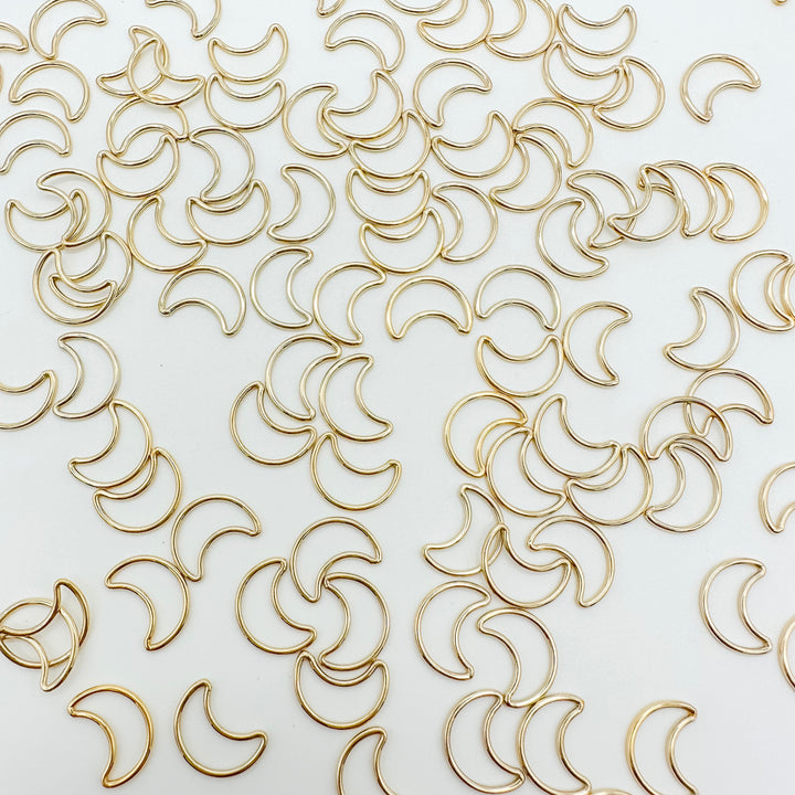 moon connector / permanent jewelry supplier / permanent jewelry supplies / gold filled connector / permanent jewelry connector / gold filled moon charm / moon connector