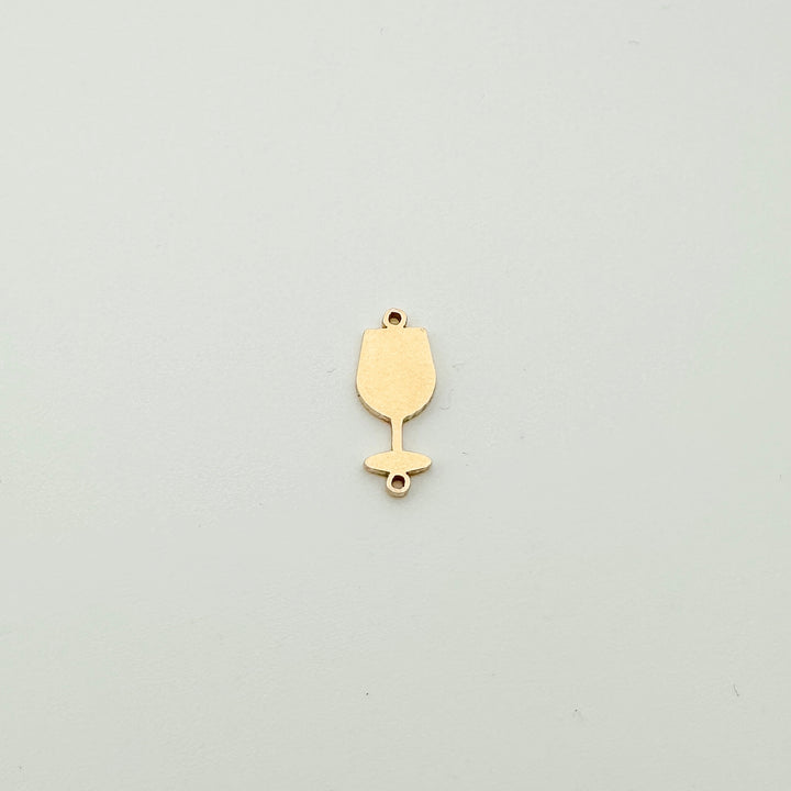 permanent jewelry supplies, essbe, essbe jewelry supply, charm, jewelry charms, gold filled necklace charm, gold filled bracelet charm, wholesale jewelry charms,  gold filled wine glass connector, wine glass charm