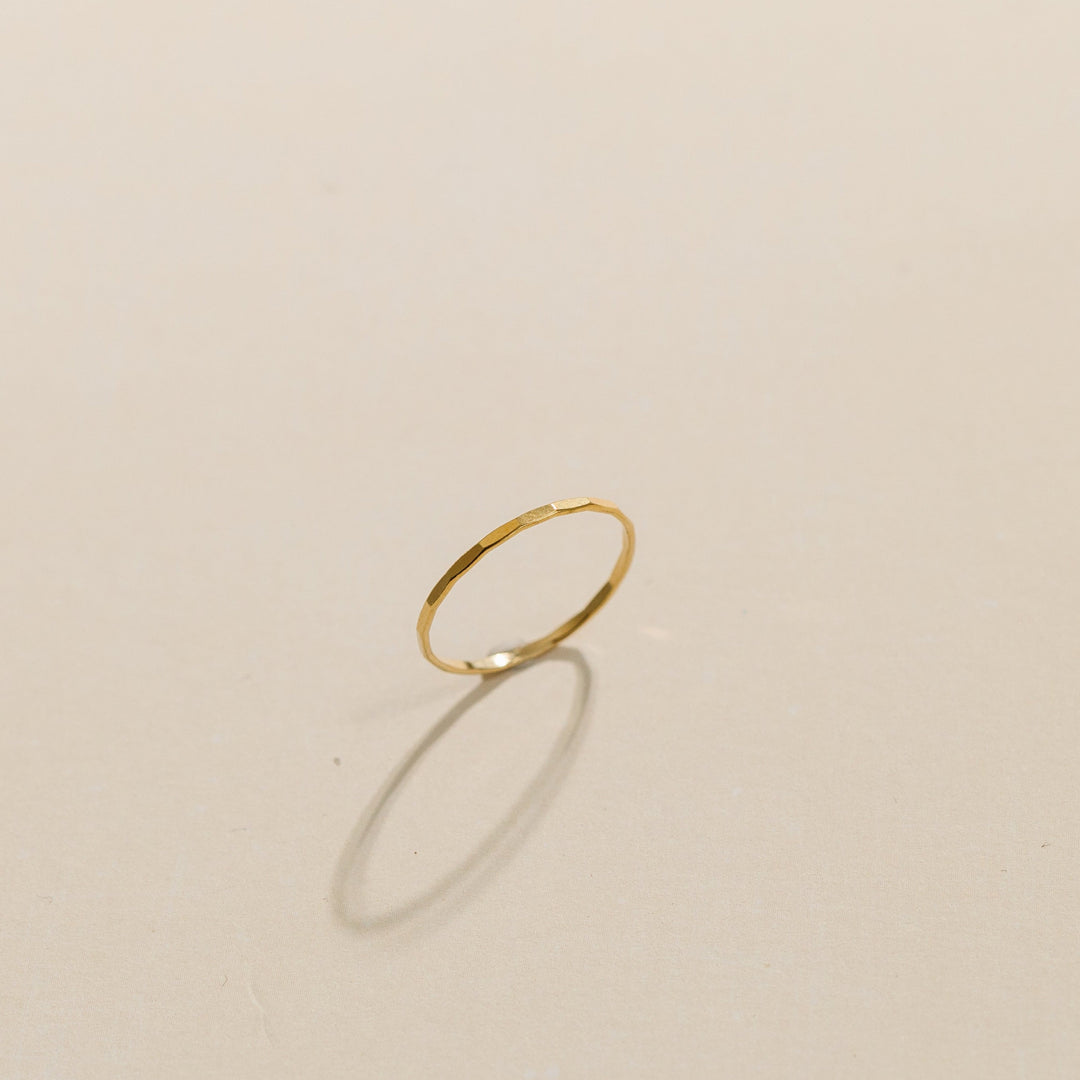 Hammered Stacking Ring