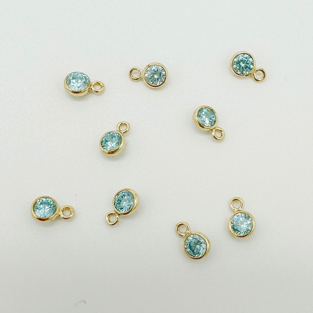 3mm GF birthstone connector / permanent jewelry supplies