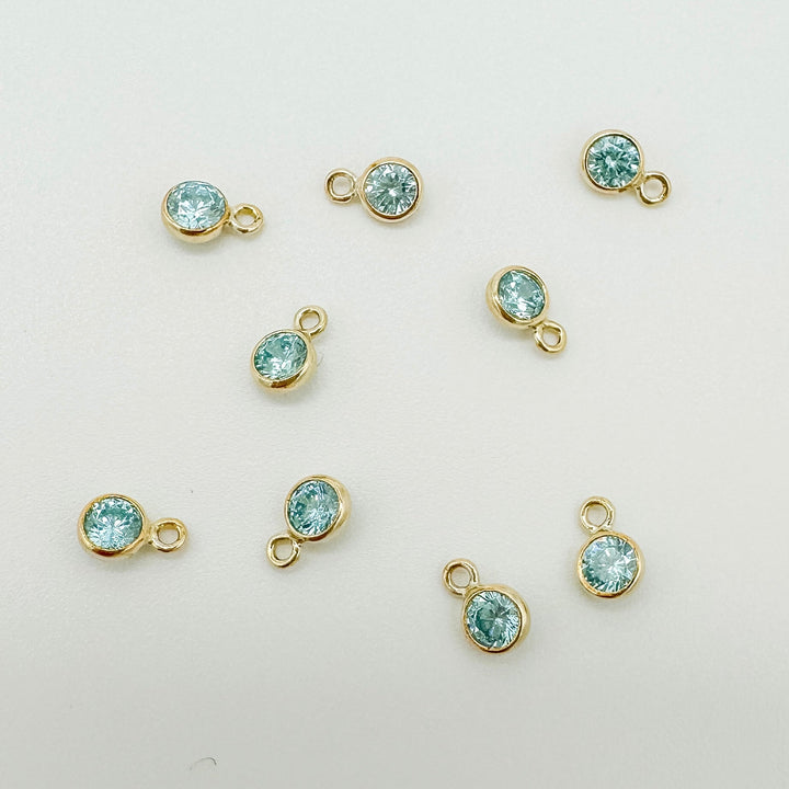 3mm GF birthstone connector / permanent jewelry supplies