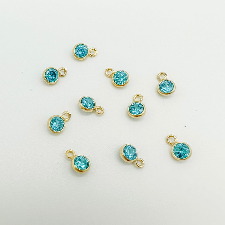 3mm GF birthstone connector / permanent jewelry supplies