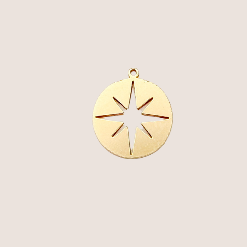 gold filled charm compass jewelry gold traveler