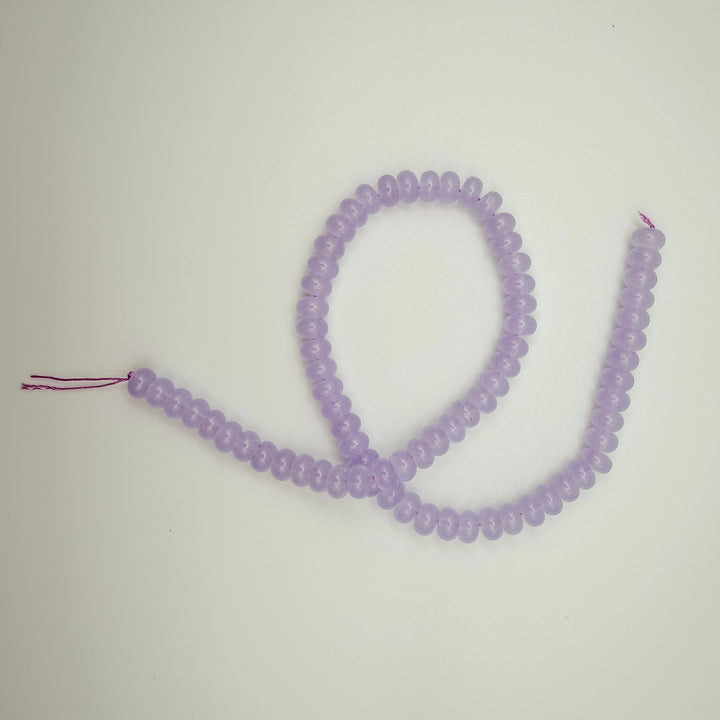 light purple Malaysian Jade Rondelle Beads, rondelle beads, 5x8mm rondelle beads, white jade rondelle beads, beaded necklaces beads