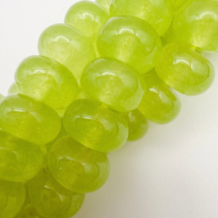 lime Malaysian Jade Rondelle Beads, rondelle beads, 5x8mm rondelle beads, white jade rondelle beads, beaded necklaces beads