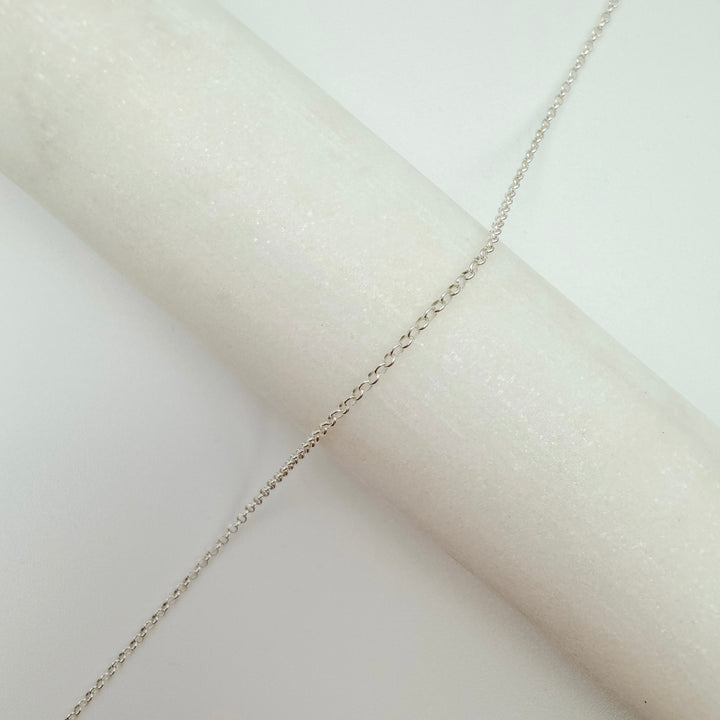 micro rolo, chain, sterling silver, dainty chain, permanent jewelry, michigan jewelry