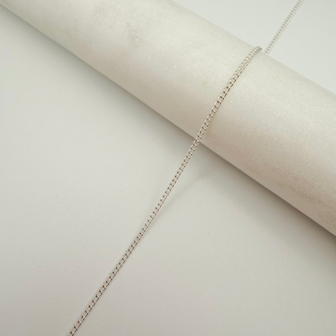 mini curb, chain, gold filled, sterling silver, permanent jewelry, michigan jewelry, dainty curb