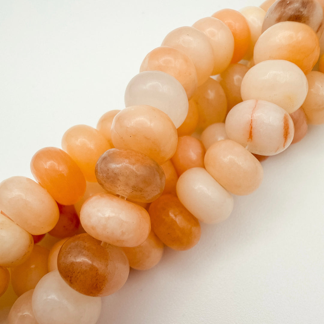 8x5mm Pink Aventurine Rondelle Beads