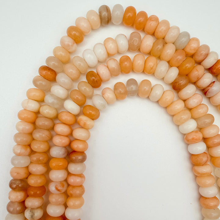 8x5mm Pink Aventurine Rondelle Beads