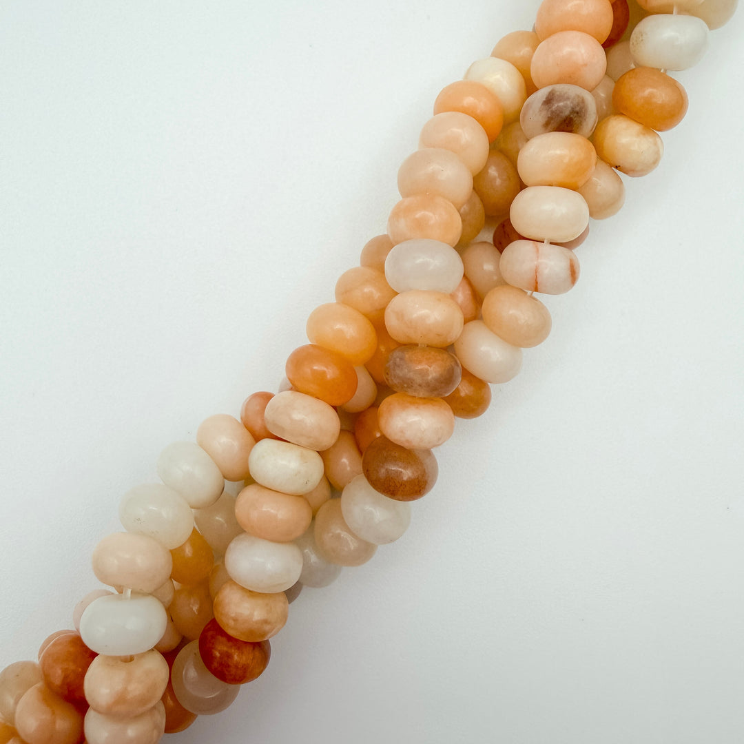 8x5mm Pink Aventurine Rondelle Beads