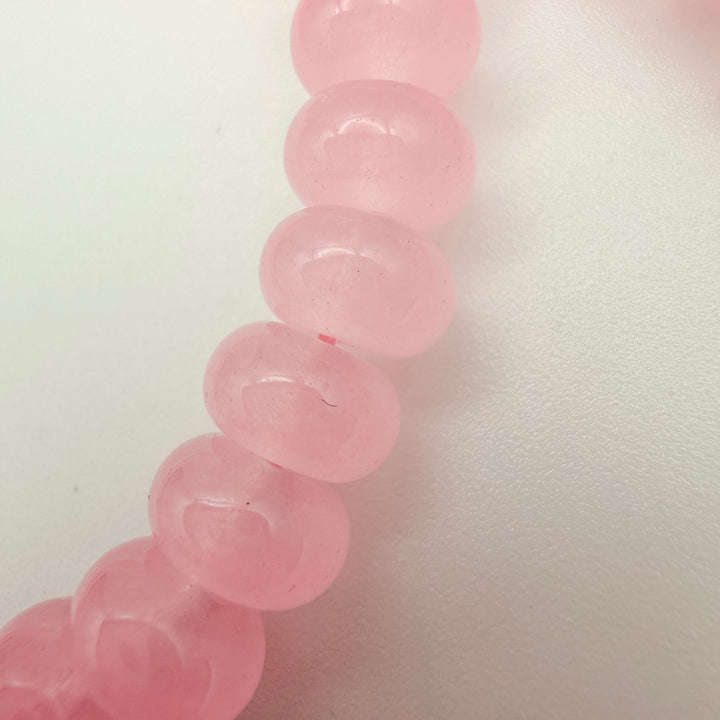 light pink Malaysian Jade Rondelle Beads, rondelle beads, 5x8mm rondelle beads, white jade rondelle beads, beaded necklaces beads