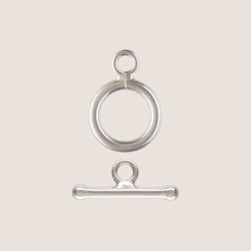 ring toggle, necklace, bracelet, clasp, toggle clasp, sterling silver jewelry