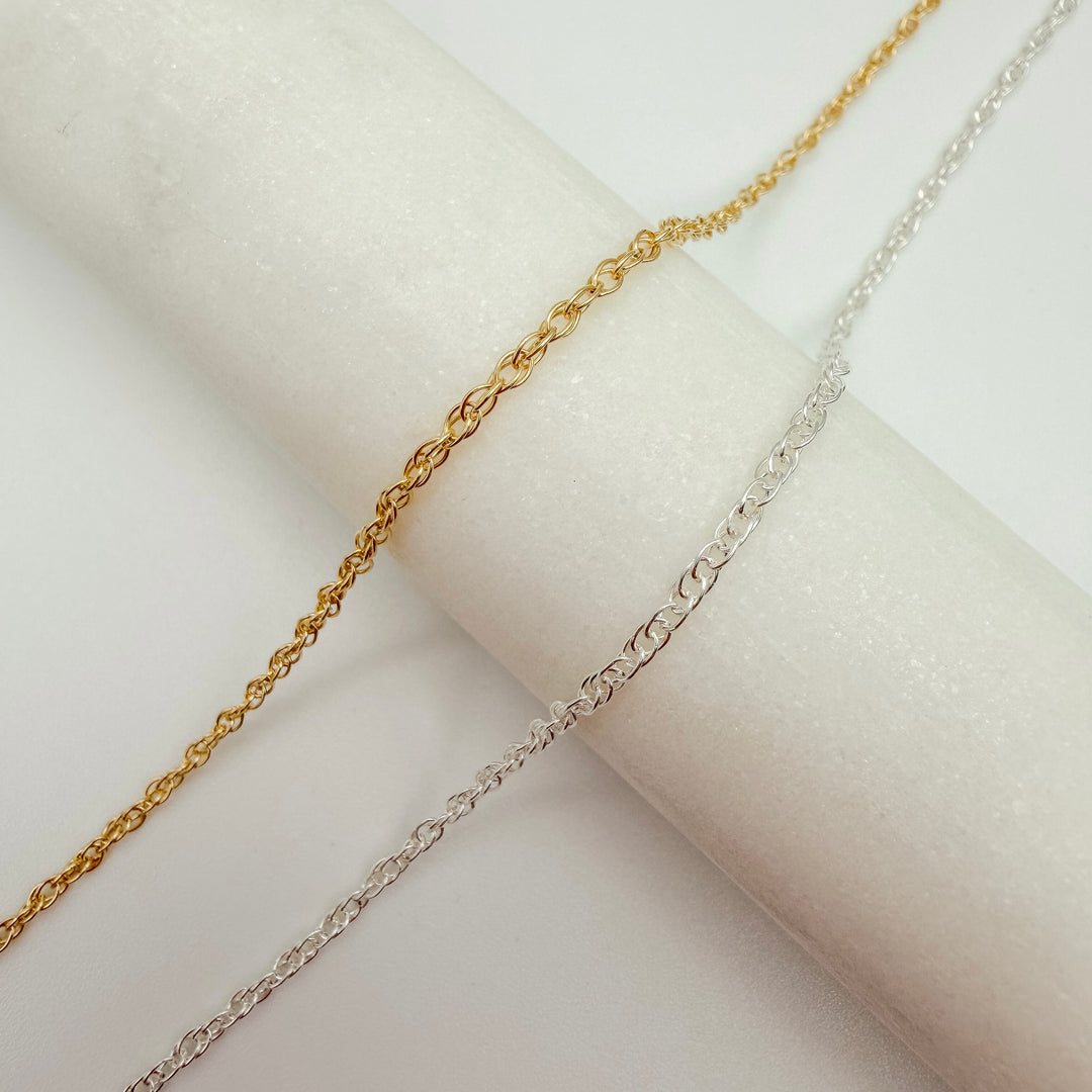 rope, chain, gold filled, sterling silver, dainty chain, permanent jewelry, michigan jewelry