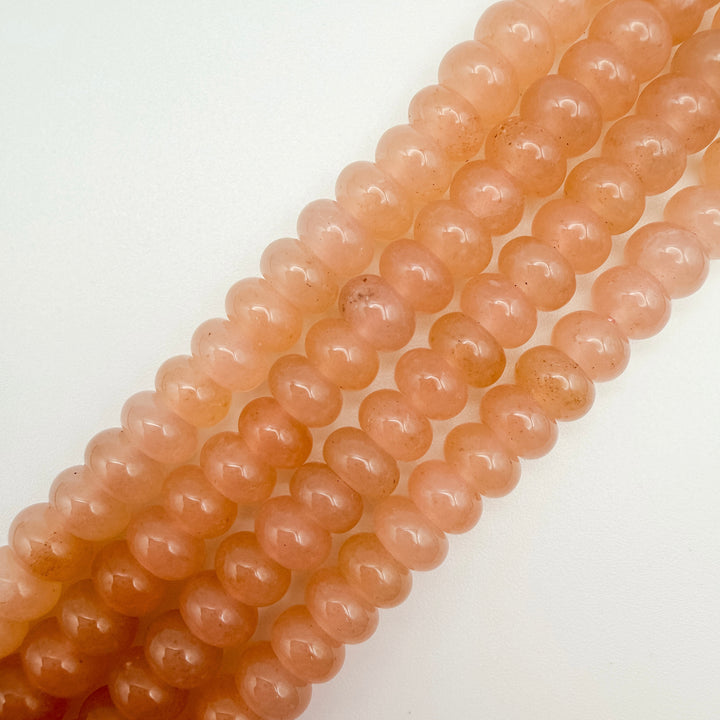 light brown Malaysian Jade Rondelle Beads, rondelle beads, 5x8mm rondelle beads, white jade rondelle beads, beaded necklaces beads