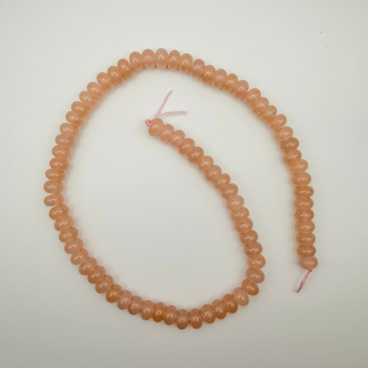 light brown Malaysian Jade Rondelle Beads, rondelle beads, 5x8mm rondelle beads, white jade rondelle beads, beaded necklaces beads