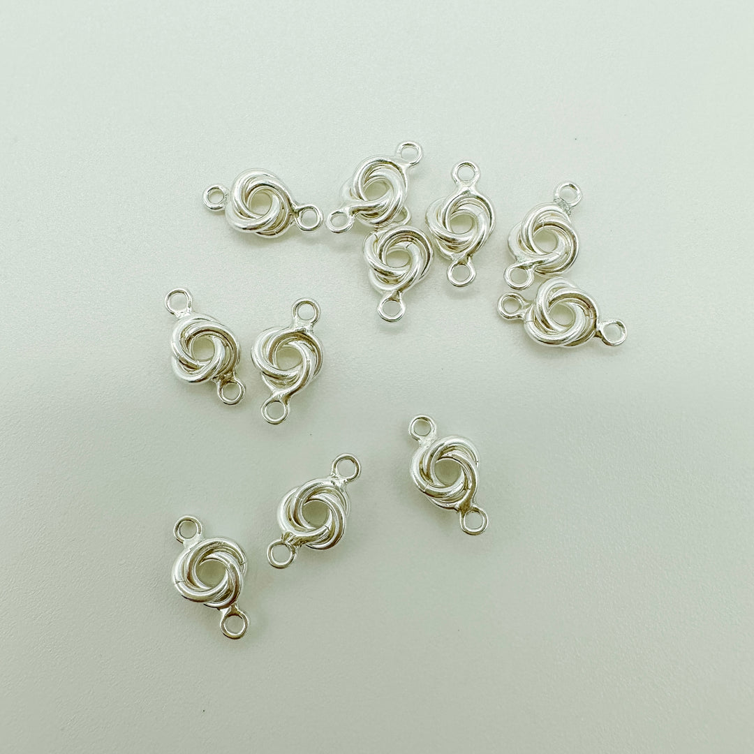 sterling silver knot connector 5mm / permanent jewelry supplies / permanent jewelry charm