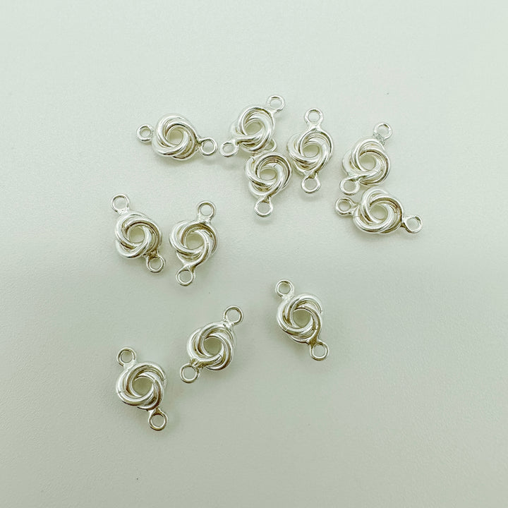 sterling silver knot connector 5mm / permanent jewelry supplies / permanent jewelry charm