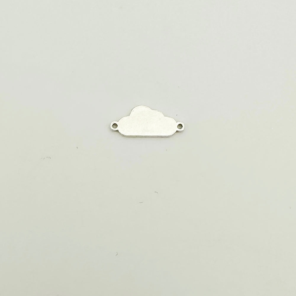 gold filled cloud connector, gold filled connectors, permanent jewelry connectors, essbe jewelry supply, permanent jewelry supplier, cloud charm, cloud connector, sterling silver cloud charm