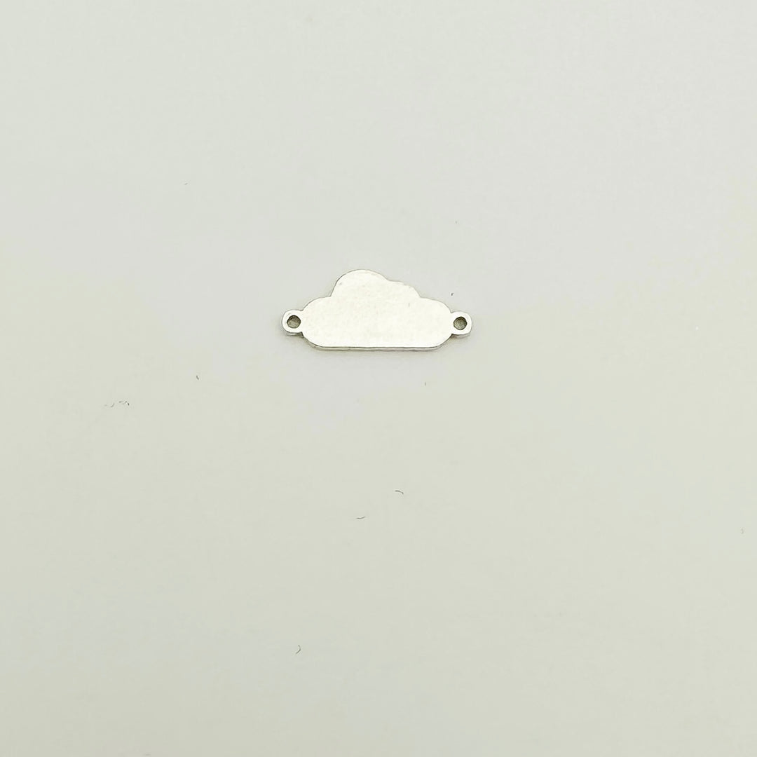 gold filled cloud connector, gold filled connectors, permanent jewelry connectors, essbe jewelry supply, permanent jewelry supplier, cloud charm, cloud connector, sterling silver cloud charm