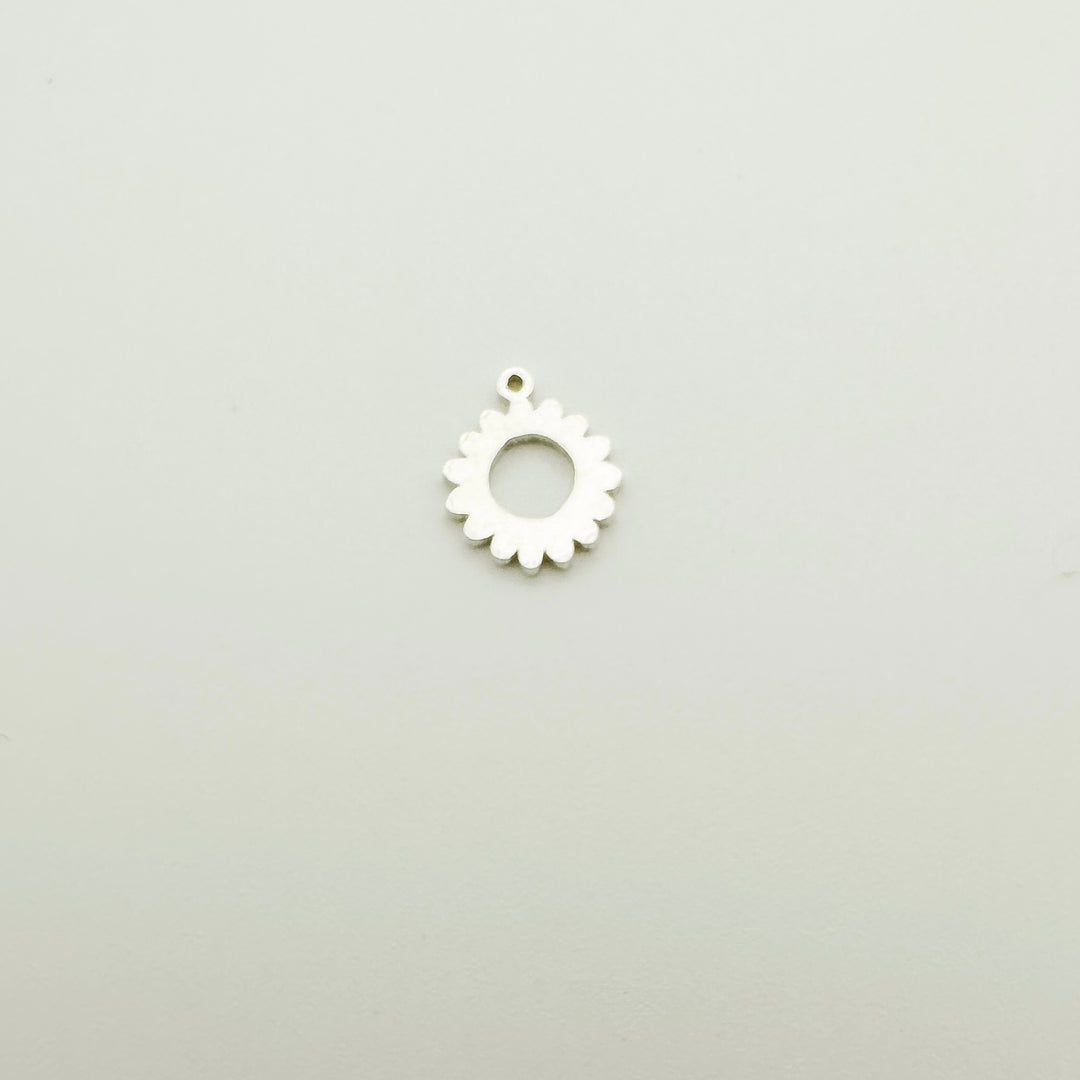 sunflower connector, gold filled sunflower connector, nature connector, flower connector, permanent jewelry connectors