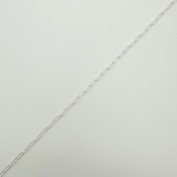 gold filled textured paperclip chain, gold filled paperclip chain, textured paperclip chain, wholesale chain, essbe jewelry supply, gold filled chain 