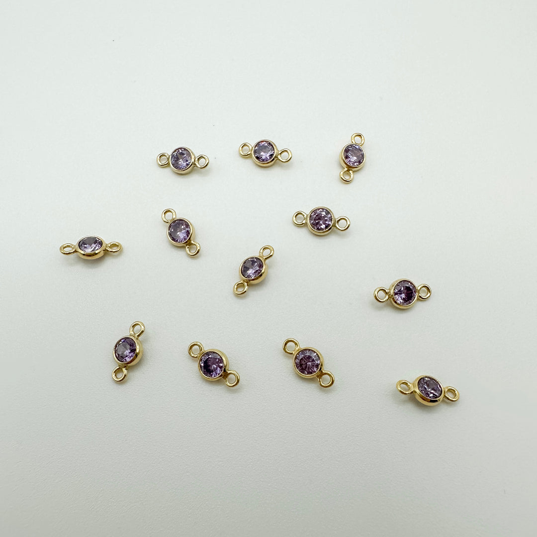 3mm GF birthstone connector / permanent jewelry supplies