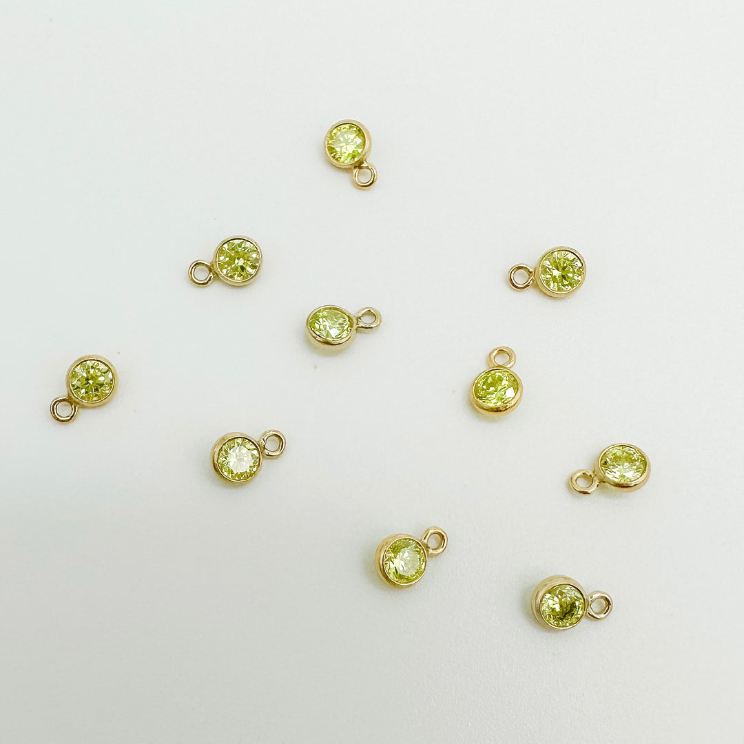 3mm GF birthstone connector / permanent jewelry supplies