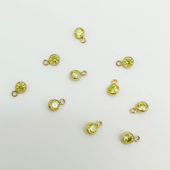 3mm GF birthstone connector / permanent jewelry supplies