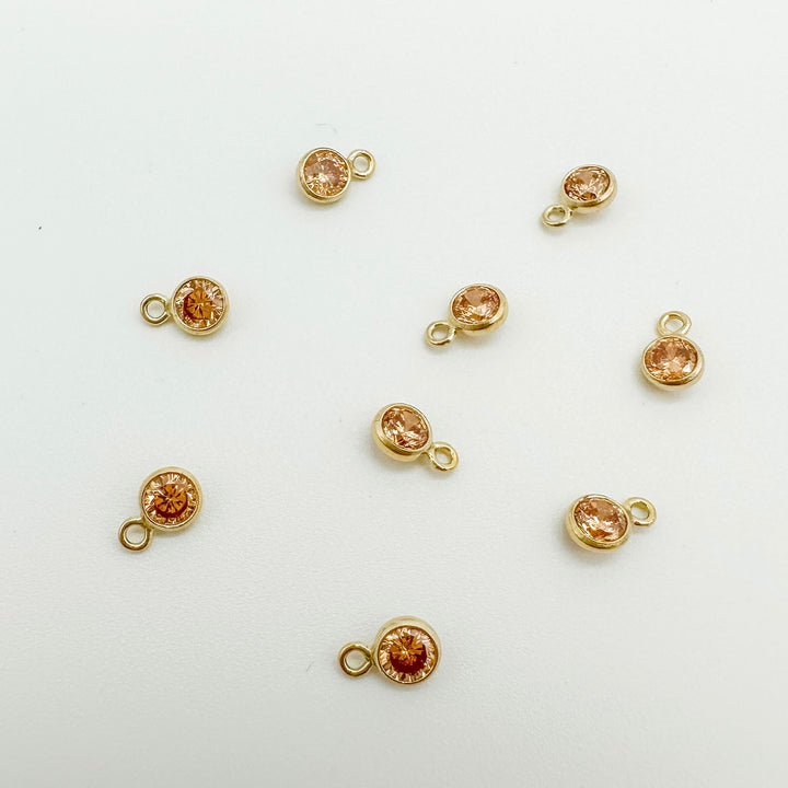 3mm GF birthstone connector / permanent jewelry supplies