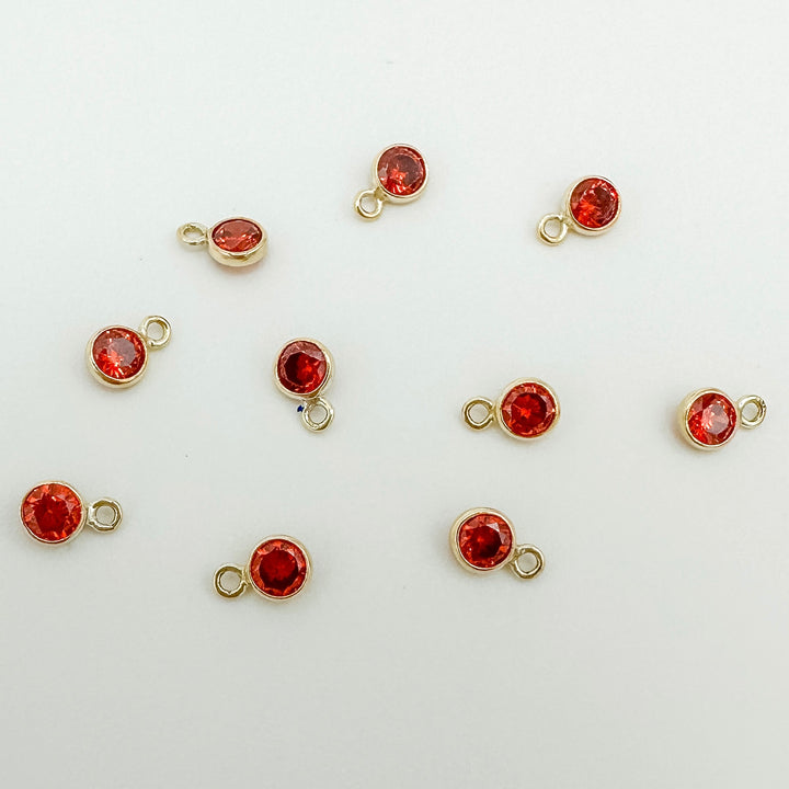 3mm GF birthstone connector / permanent jewelry supplies