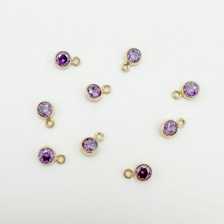 3mm GF birthstone connector / permanent jewelry supplies