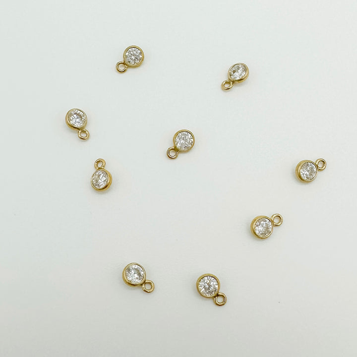 3mm GF birthstone connector / permanent jewelry supplies