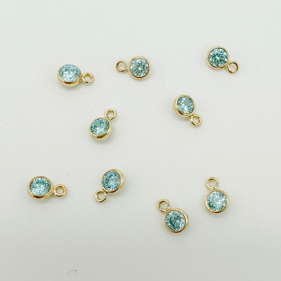 3mm GF birthstone connector / permanent jewelry supplies