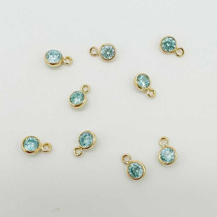 3mm GF birthstone connector / permanent jewelry supplies
