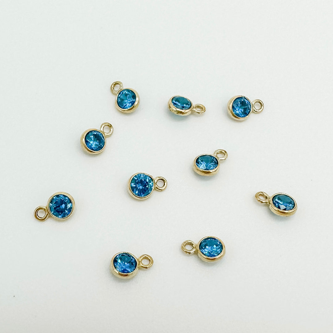 3mm GF birthstone connector / permanent jewelry supplies